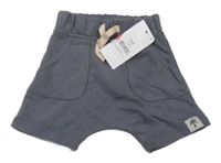 Nové - Tmavošedé teplákové baggy kraťasy George