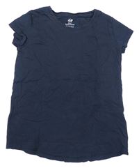 Tmavomodré tričko H&M