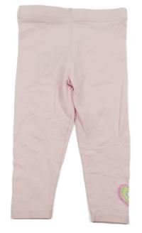 Světlerůžové legíny se srdíčkem Primark