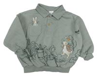 Šedá oversize mikina Peter Rabbit 