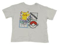 Bílé tričko s Pikachu sinsay