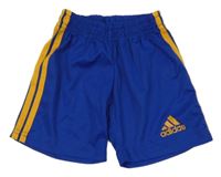 Modro-žluté sportovní kraťasy Adidas 