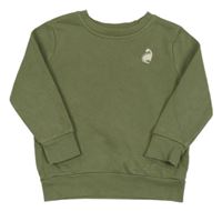 Khaki mikina s dinosaurem George