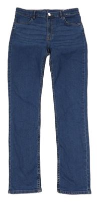 Tmavomodré elastické rifle Denim Co.