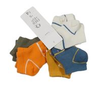 Nové - 5set - 5x Barevné pruhované ponožky F&F