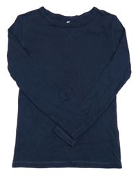 Tmavomodré triko H&M