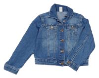 Modrá lehká riflová crop bunda s prošoupáním H&M