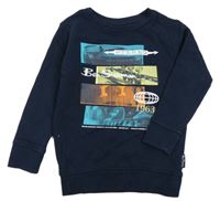 Tmavomodrá mikina s potiskem Ben Sherman