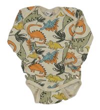 Béžové body s barevnými dinosaury Ergee