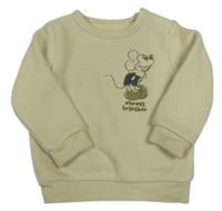 Smetanová plyšová mikina s Mickeym C&A