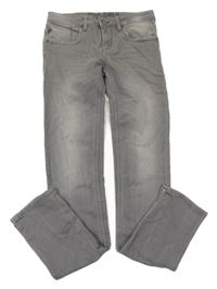 Šedé teplákové skinny rifle Garcia Jeans