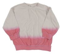 Růžová ombré mikina Zara
