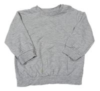 Šedá melírovaná oversize mikina H&M