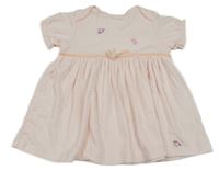Světlerůžové šaty s květy Mothercare
