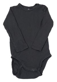 Antracitové žebrované body H&M