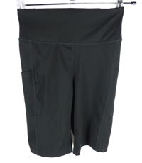 Dámské černé sportovní elastické kraťasy H&M
