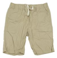 Béžové plátěné kraťasy H&M