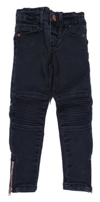 Černé skinny rifle s žebrováním Denim Co.