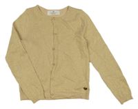 Zlatý propínací svetr H&M