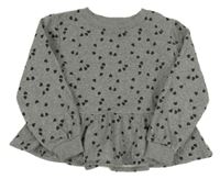 Šedá mikina se srdíčky H&M
