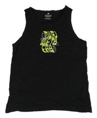 Černé tílko s nápisem H&M