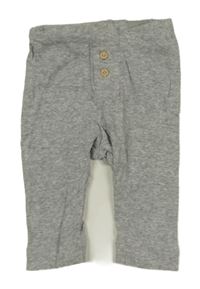 Šedé lehké tepláky s knoflíčky H&M