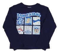 Tmavomodré triko s Tlapkovou patrolou Nickelodeon