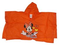 Červené pláštěnkové pončo s Minnie a kapucí Disney 