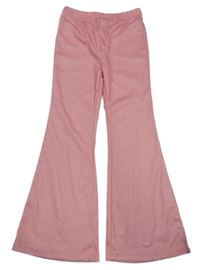 Růžové bootcut tepláky Shein