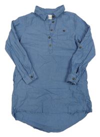Modré košilové šaty H&M