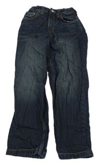 Tmavomodré baggy rifle H&M