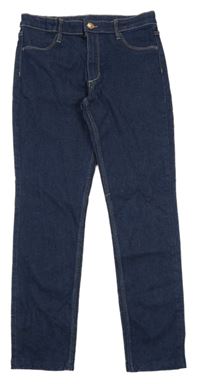 Tmavomodré skinny fit rifle H&M