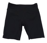Černé elastické sportovní kraťasy H&M