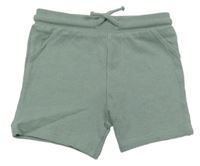 Světlekhaki žebrované kraťasy Primark