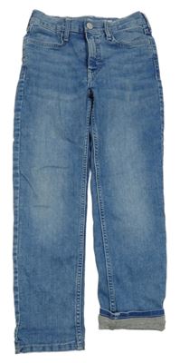 Modré podšité slim rifle H&M