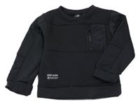 Černá teplá mikina s nášivkou a kapsou BODY GLOVE