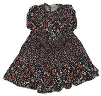 Černé květované lehké šaty Matalan