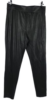 Dámské černé koženkové legíny Only 