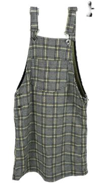 Dámské černo-žluté kostkované laclové šaty H&M