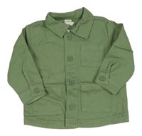 Khaki riflová košilová bunda H&M