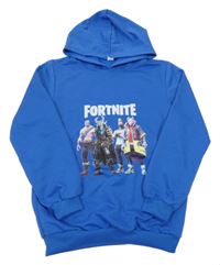 Modrá lehká mikina s Fortnite a kapucí 