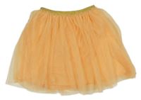 Oranžová třpytivá tylová sukně zn.Kids