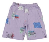 Lila pyžamové kraťasy s ovladači M&S