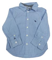 Světlemodrá košile s výšivkou H&M