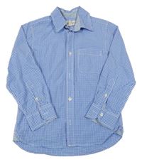 Modro-bílá kostičkovaná košile H&M