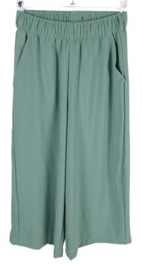 Dámské světlekhaki culottes kalhoty 