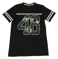 Černé sportovní tričko s číslem H&M