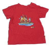 Červené tričko s vikingy