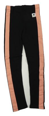 Černo-růžové zateplené legíny H&M