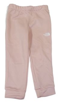 Světlerůžové funkční sportovní tepláky s logem The North Face